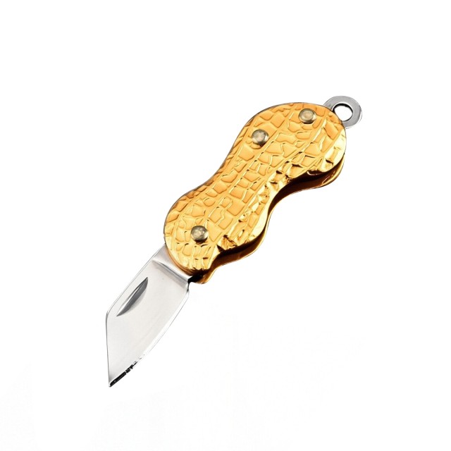 Peanut Shaped Folding Fruit Knife