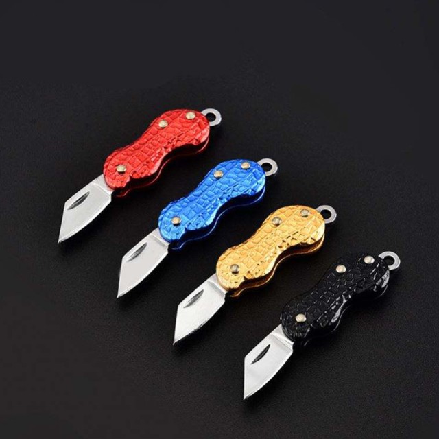 Peanut Shaped Folding Fruit Knife