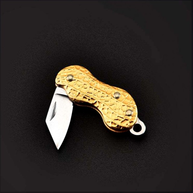 Peanut Shaped Folding Fruit Knife
